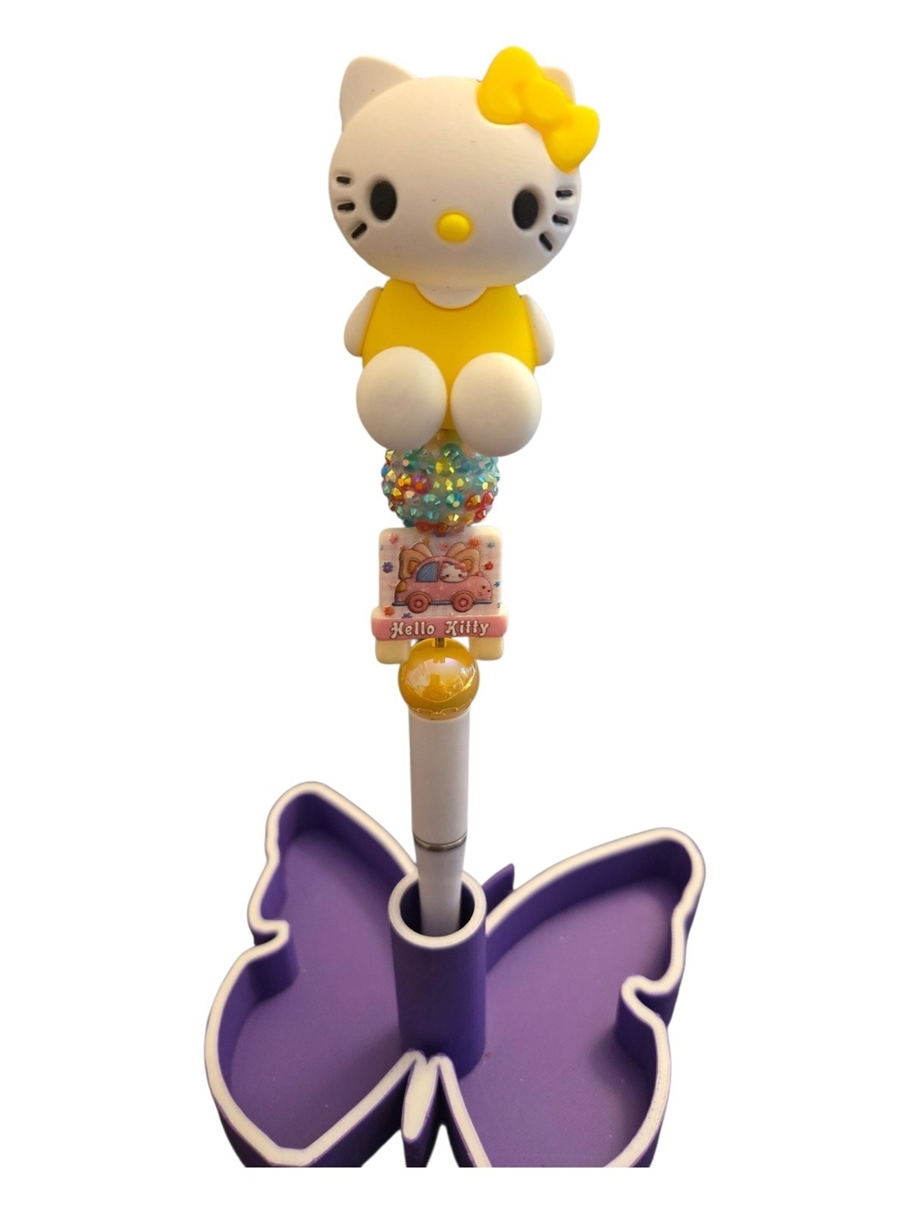 Hello Kitty Yellow Bow Decorative Pen